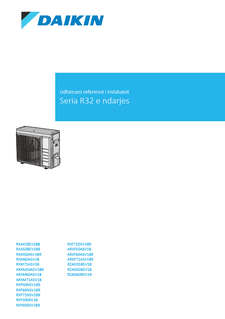 RXA-B8.RXM50A9.RXM-A.ARXM50A9.ARXM60-71A.RXP50-71N9.RXF50D6V1B.RXF60-71D9.ARXF50A6V1B.ARXF60-71A9.RZAG-B_Installer reference guide_4PSQ766272-2_Albanian download
